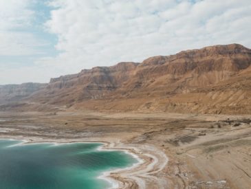 Dead Sea aerial view in Israel